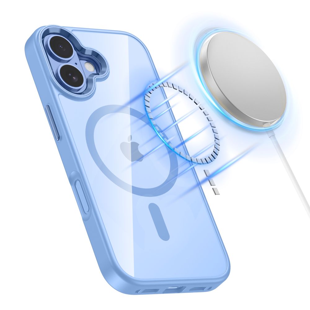 Tech-Protect Tech-Protect iPhone 17 Skal MagSafe MagMat Blue / Clear