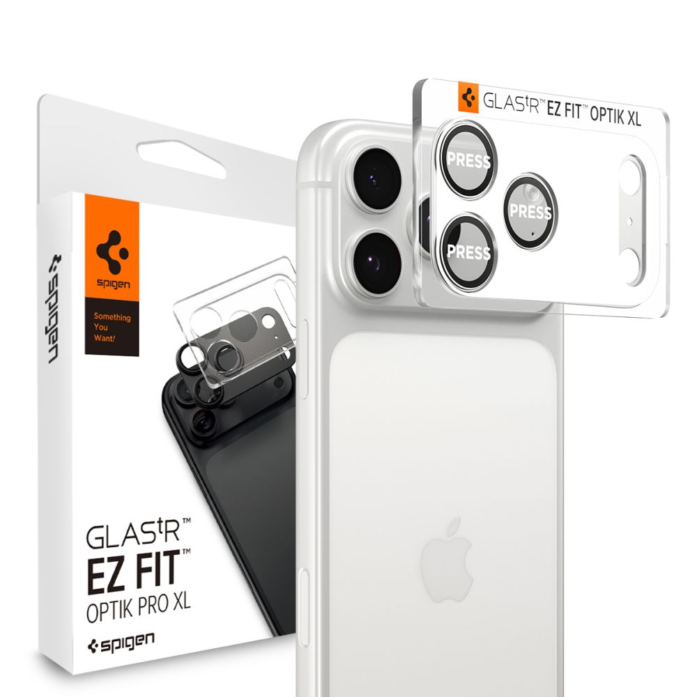Spigen Spigen iPhone 17 Pro Linsskydd Optik Pro GLAS.tR 