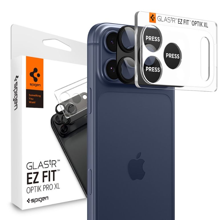 Spigen Spigen iPhone 17 Pro Linsskydd Optik Pro GLAS.tR 