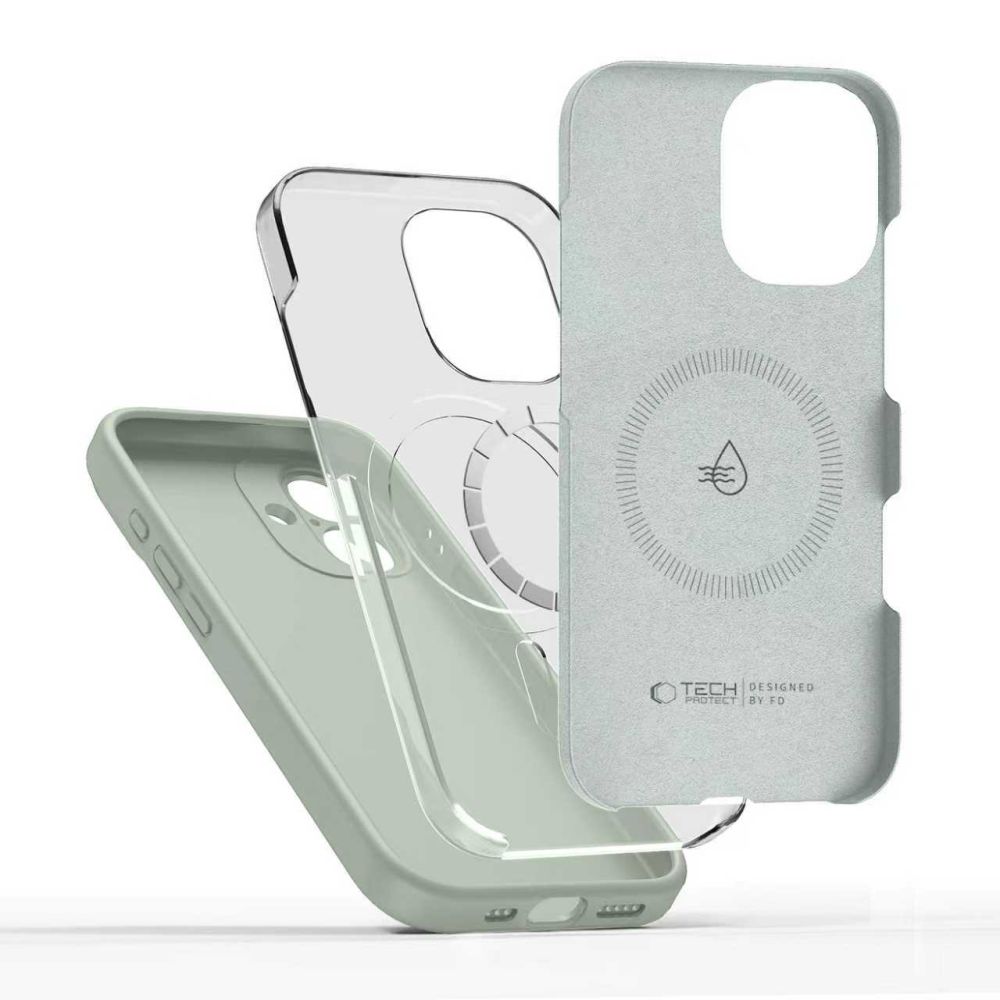 Tech-Protect Tech-Protect iPhone 17 Skal MagSafe Silicone Sage