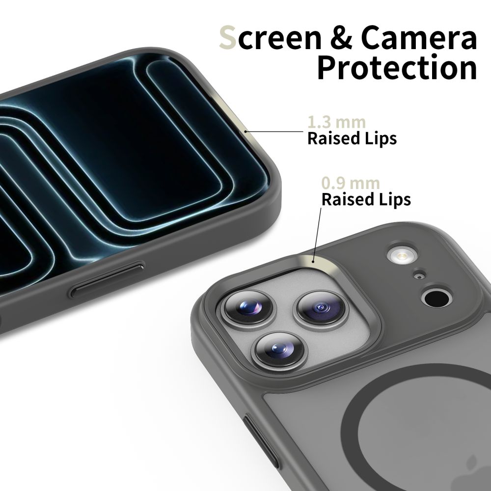 Tech-Protect Tech-Protect iPhone 17 Pro Skal MagSafe MagMat Crayon Grey