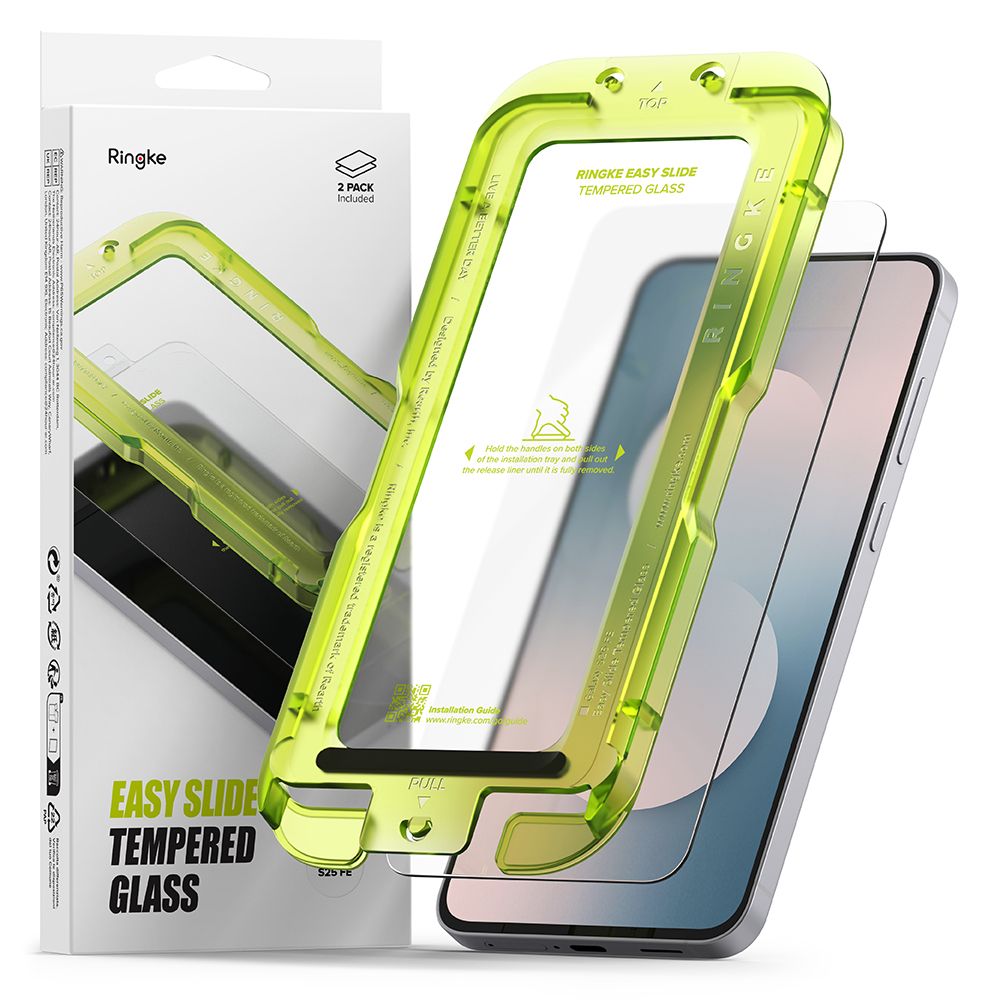 Ringke Ringke Samsung Galaxy S25 FE 2-PACK Easy Slide Skärmskydd