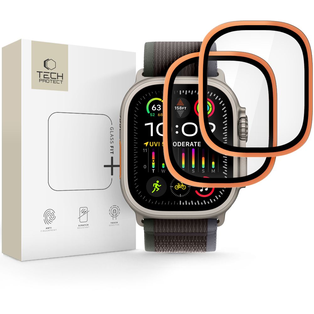 Tech-Protect Tech-Protect Apple Watch Ultra 49 mm 2-PACK Skärmskydd GlassRing