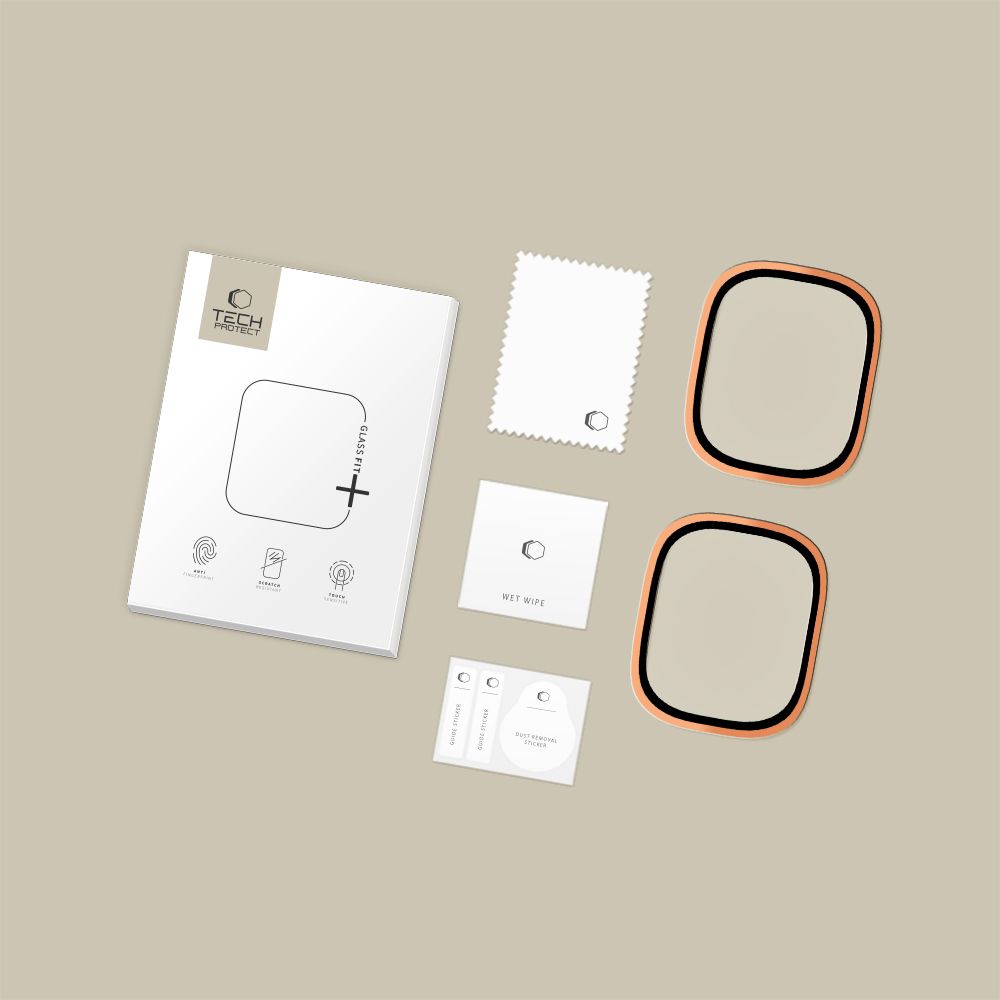 Tech-Protect Tech-Protect Apple Watch Ultra 49 mm 2-PACK Skärmskydd GlassRing