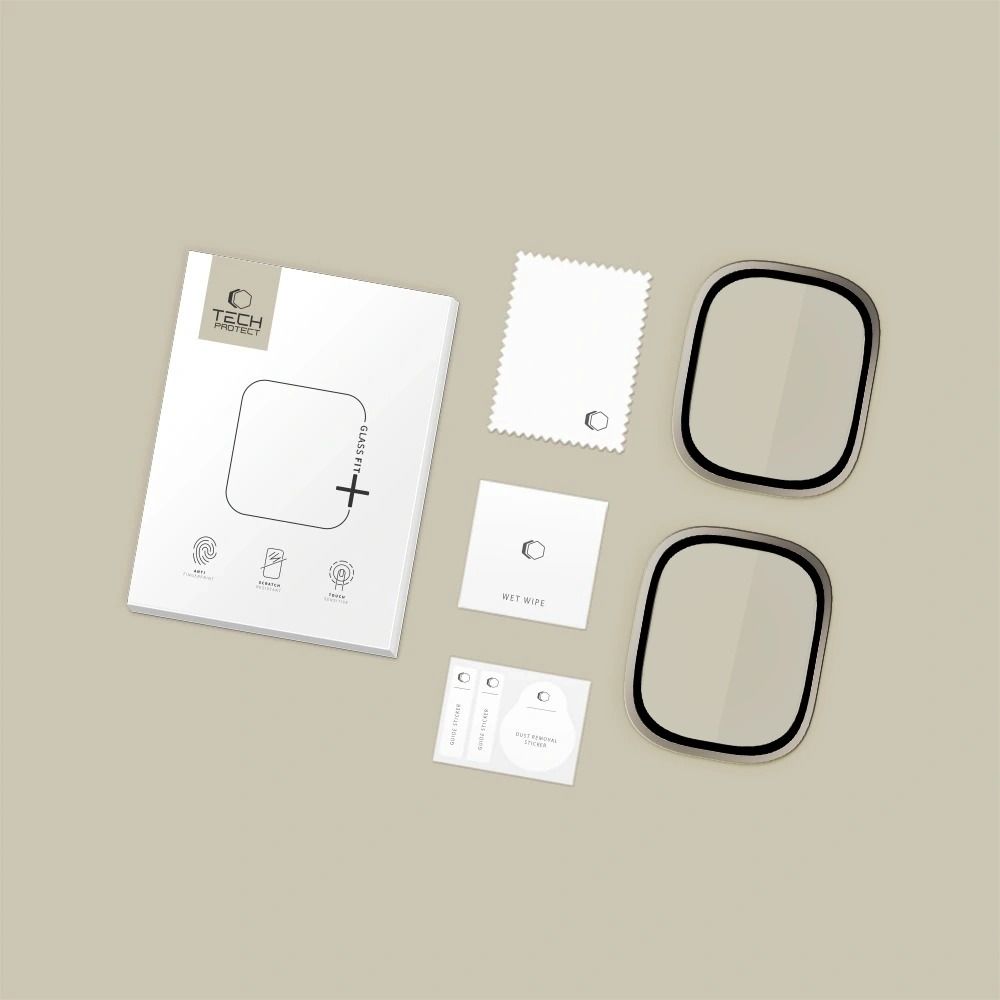 Tech-Protect Tech-Protect Apple Watch Ultra 49 mm 2-PACK Skärmskydd GlassRing