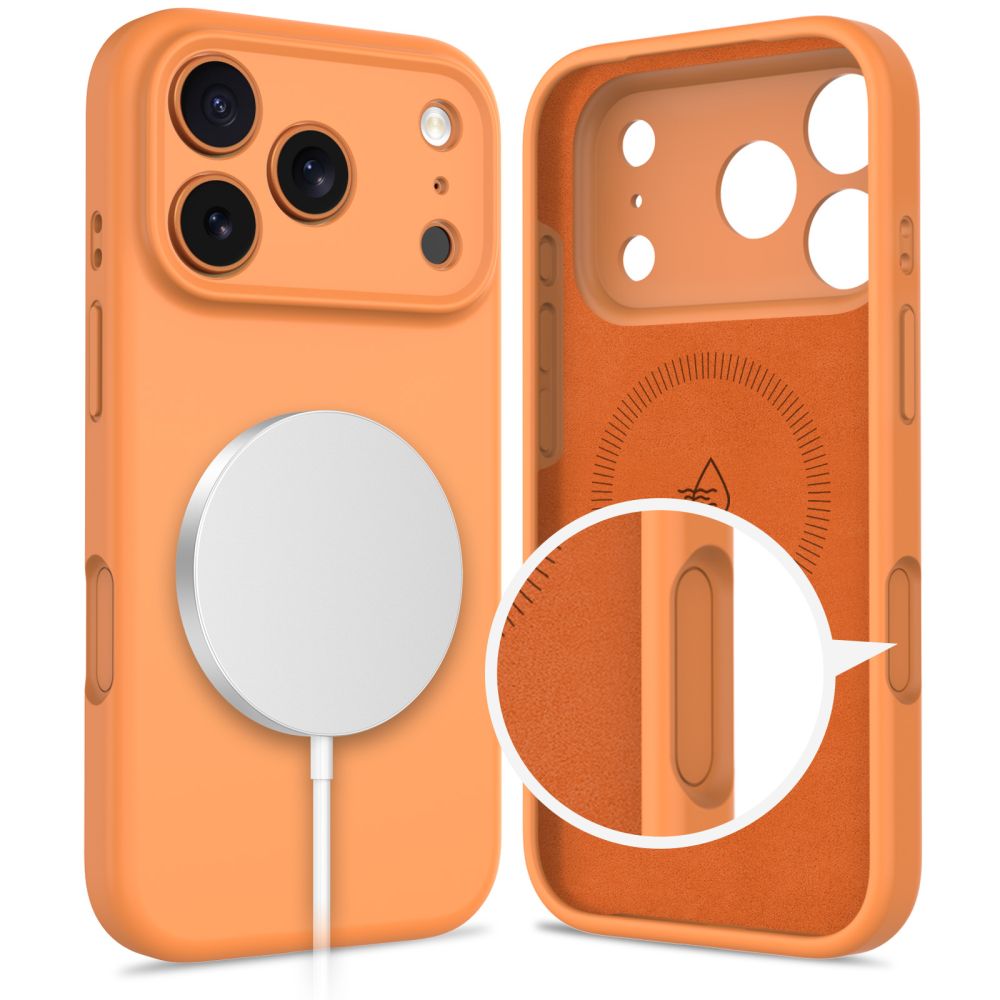 Tech-Protect Tech-Protect iPhone 17 Pro Max Skal MagSafe Silicone Cosmic Orange