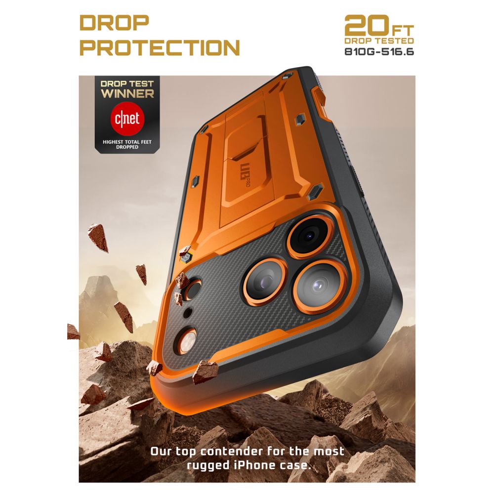 Supcase Supcase iPhone 17 Pro Max Skal Unicorn Beetle Pro Coral