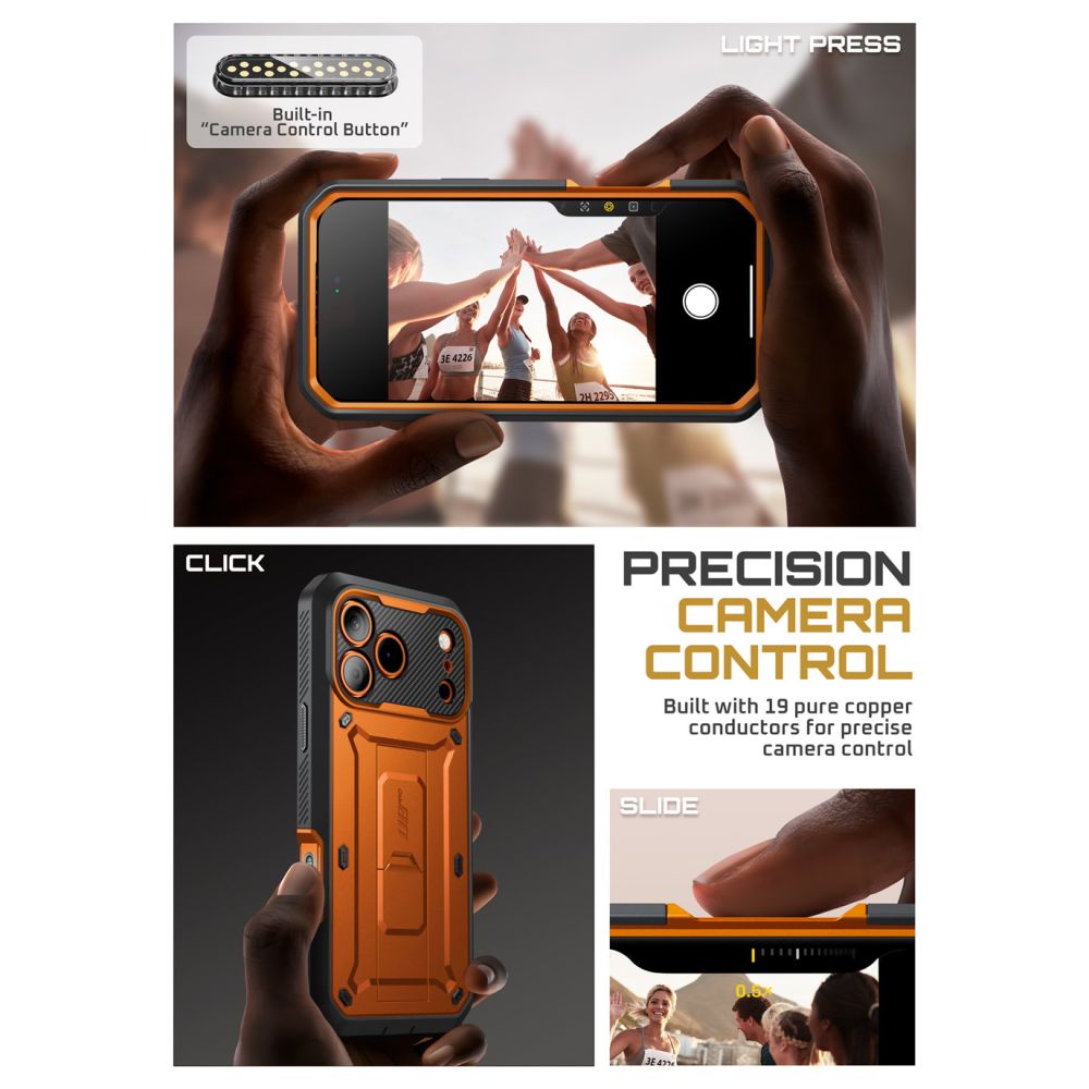 Supcase Supcase iPhone 17 Pro Max Skal Unicorn Beetle Pro Coral