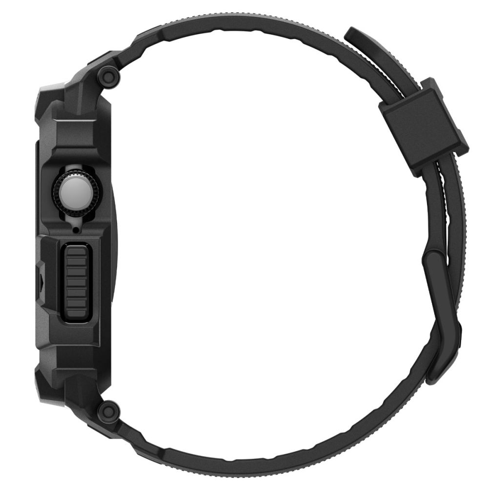 Spigen Spigen Apple Watch 11/10 42 mm Skal/Armband Rugged Armor Svart
