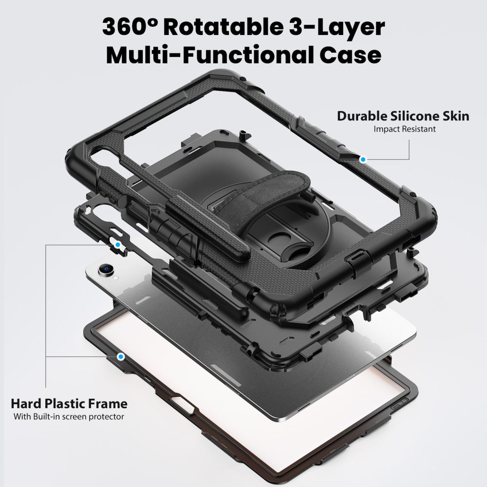 Tech-Protect Tech-Protect Samsung Galaxy Tab S11 Skal 360 Solid Svart