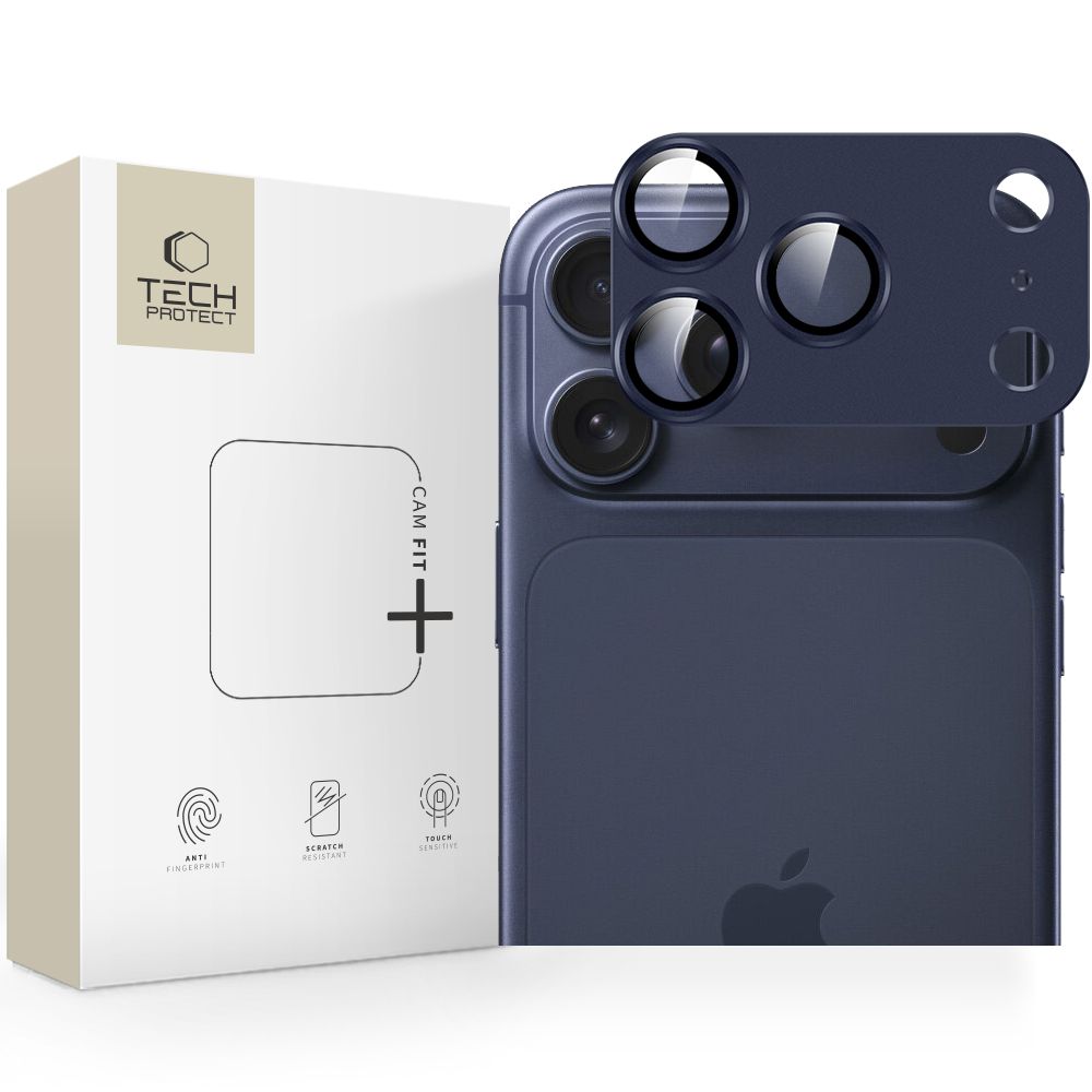Tech-Protect Tech-Protect iPhone 17 Pro Linsskydd CamFull Fit+ Deep Blue