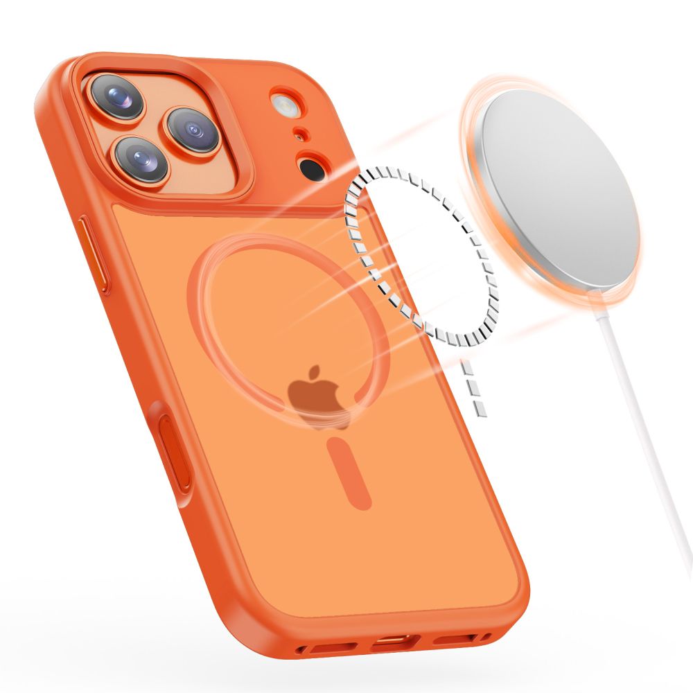 Tech-Protect Tech-Protect iPhone 17 Pro Max Skal MagSafe MagMat Cosmic Orange