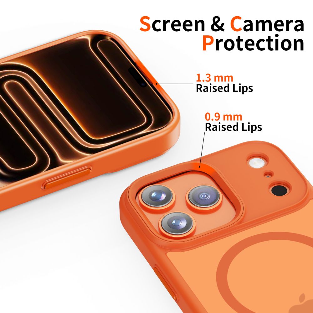Tech-Protect Tech-Protect iPhone 17 Pro Skal MagSafe MagMat Cosmic Orange