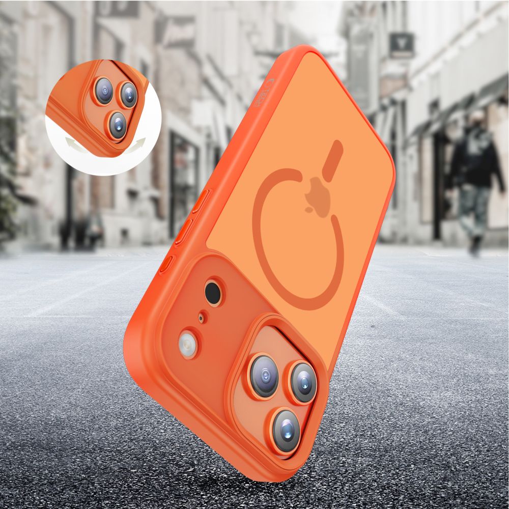Tech-Protect Tech-Protect iPhone 17 Pro Skal MagSafe MagMat Cosmic Orange