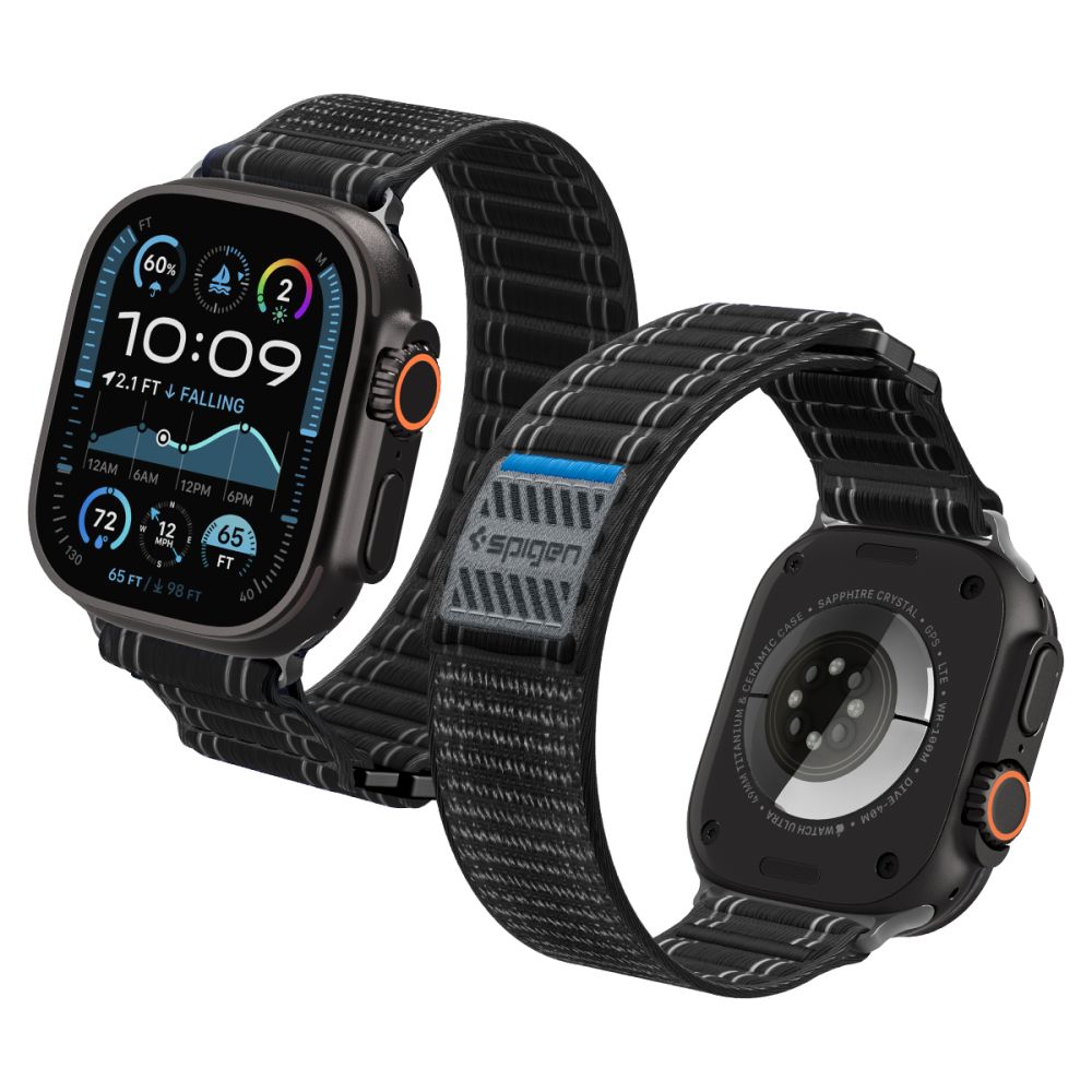 Spigen Spigen Apple Watch 42/44/45/46/49 mm Klockarmband Svart
