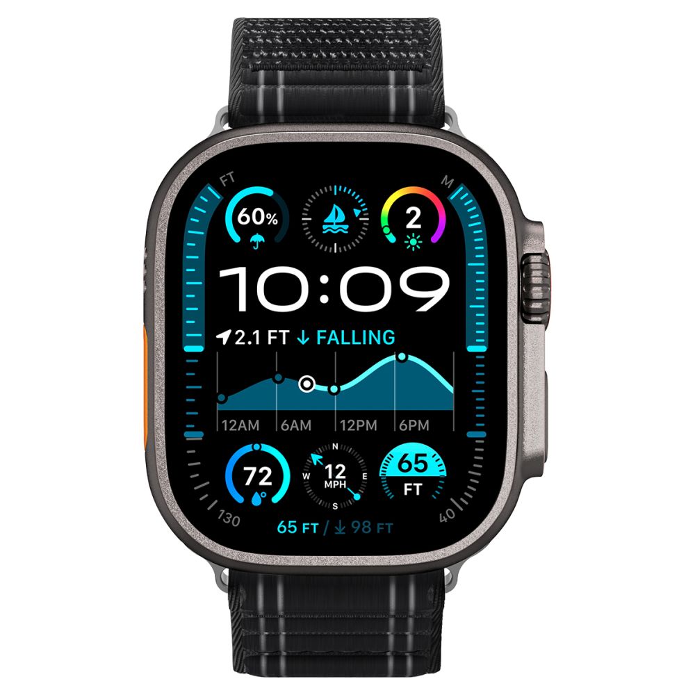 Spigen Spigen Apple Watch 42/44/45/46/49 mm Klockarmband Svart
