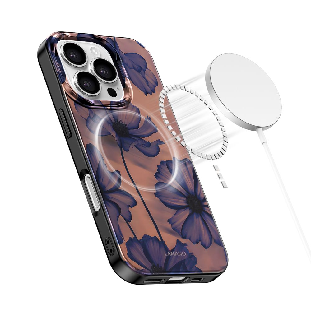 Tech-Protect Tech-Protect iPhone 16 Pro Max Skal MagSafe Lamano Velvet Night