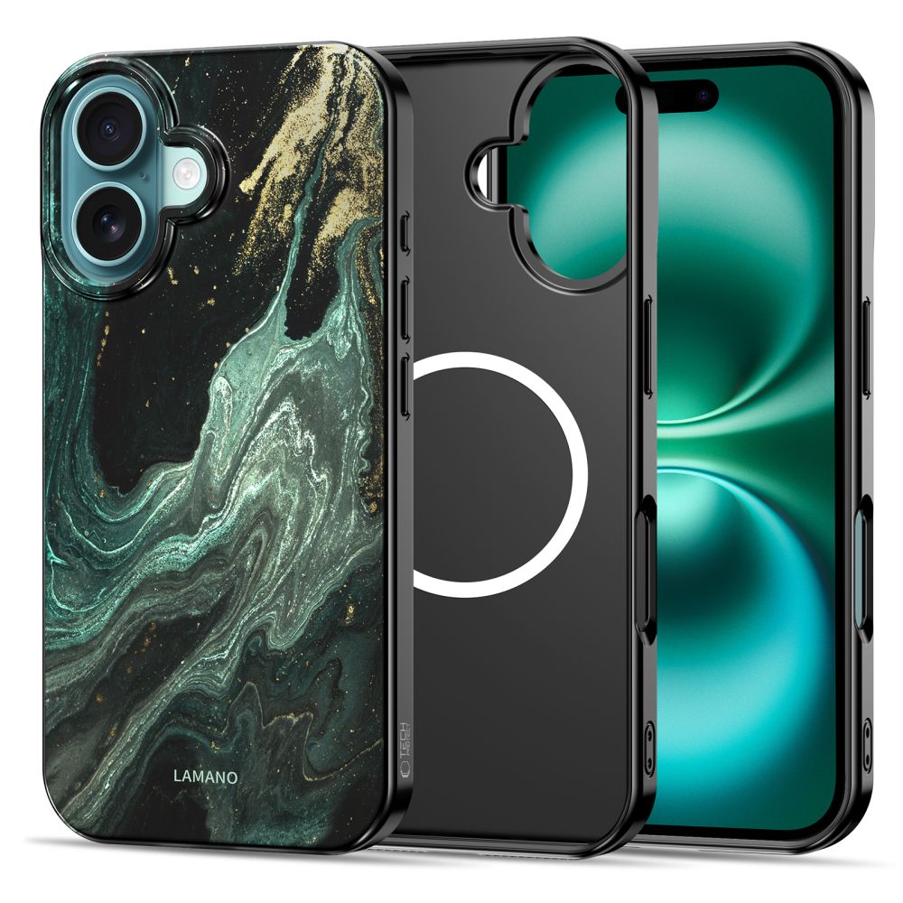 Tech-Protect Tech-Protect iPhone 16 Skal MagSafe Lamano Verde Aura