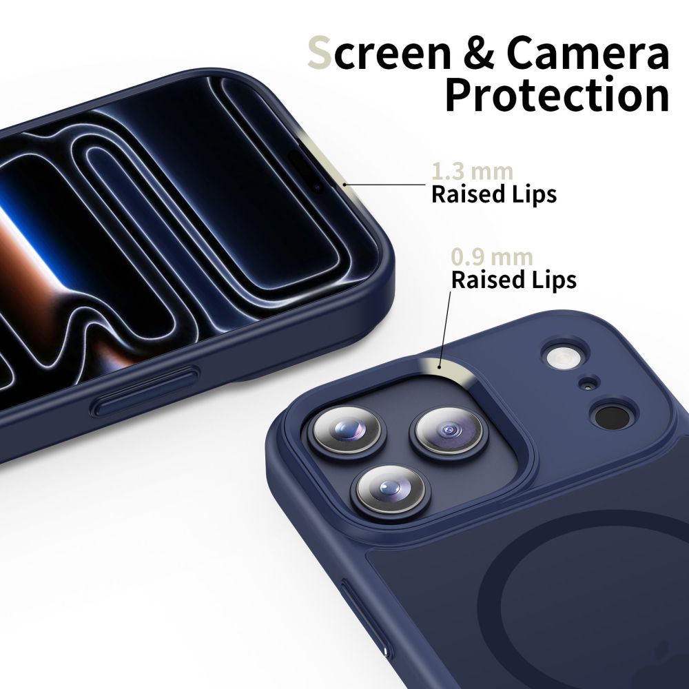 Tech-Protect Tech-Protect iPhone 17 Pro Skal MagSafe MagMat Deep Blue
