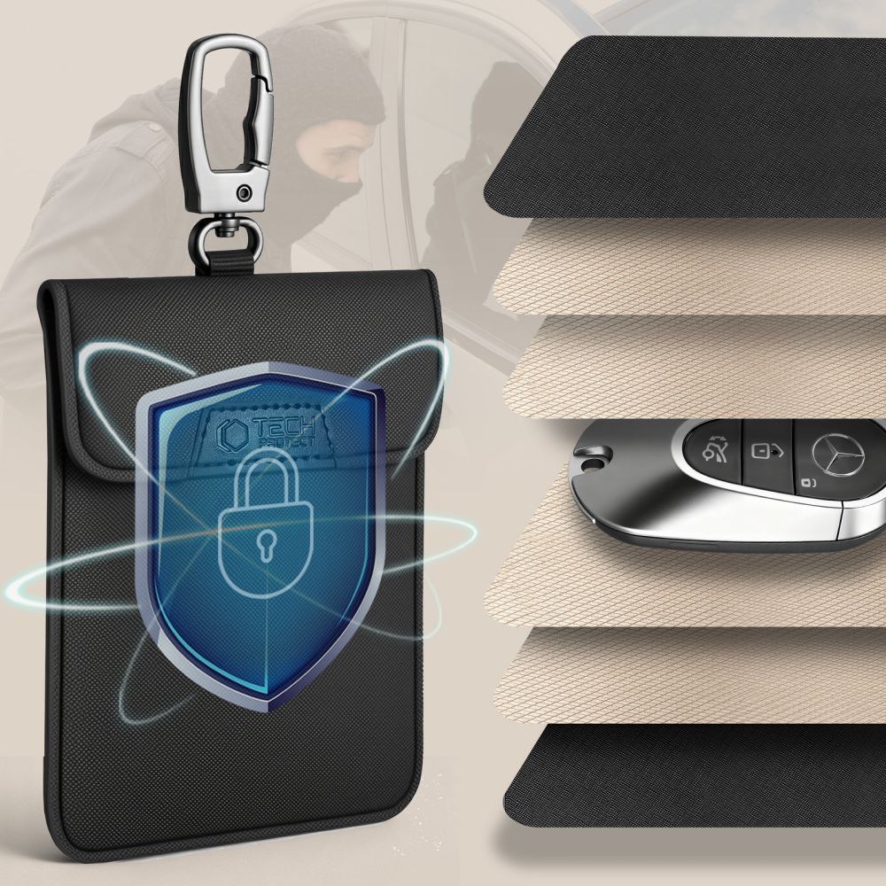 Tech-Protect Tech-Protect RFID Signalblockerande Fodral Svart