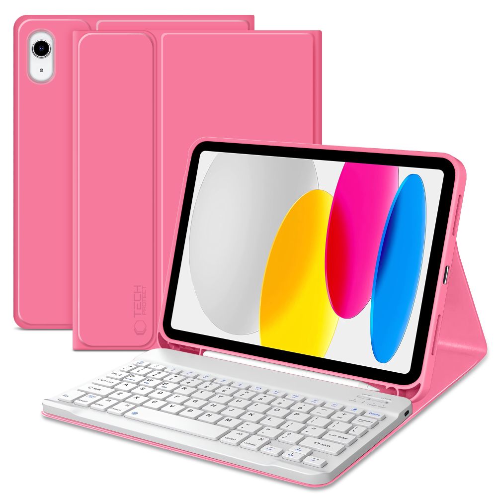 Tech-Protect Tech-Protect iPad 11 2025/10.9 2022 Fodral SC Tangentbord Magenta