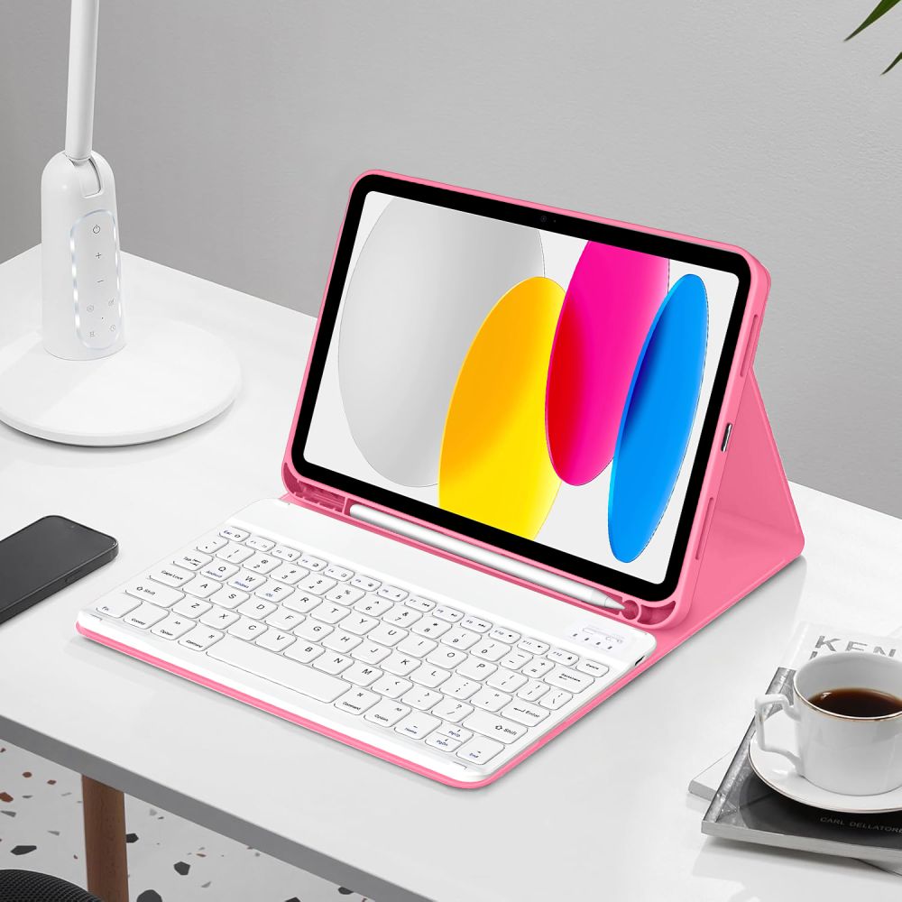 Tech-Protect Tech-Protect iPad 11 2025/10.9 2022 Fodral SC Tangentbord Magenta