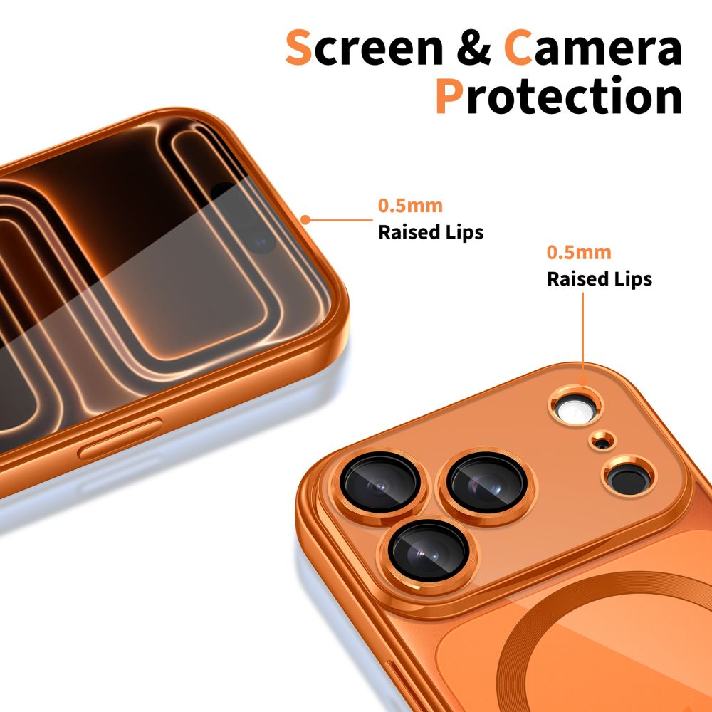 Tech-Protect Tech-Protect iPhone 17 Pro Max Skal MagSafe MagFlex Cosmic Orange