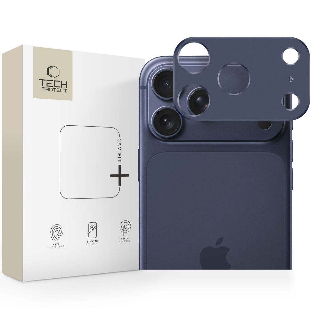 Tech-Protect Tech-Protect iPhone 17 Pro Linsskydd CamAlloy Fit+ Deep Blue