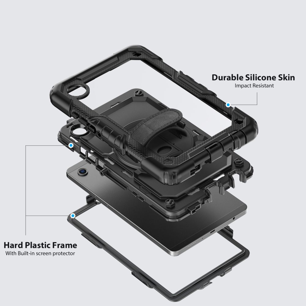 Tech-Protect Tech-Protect Samsung Galaxy Tab A11/A9 Skal 360 Solid Svart
