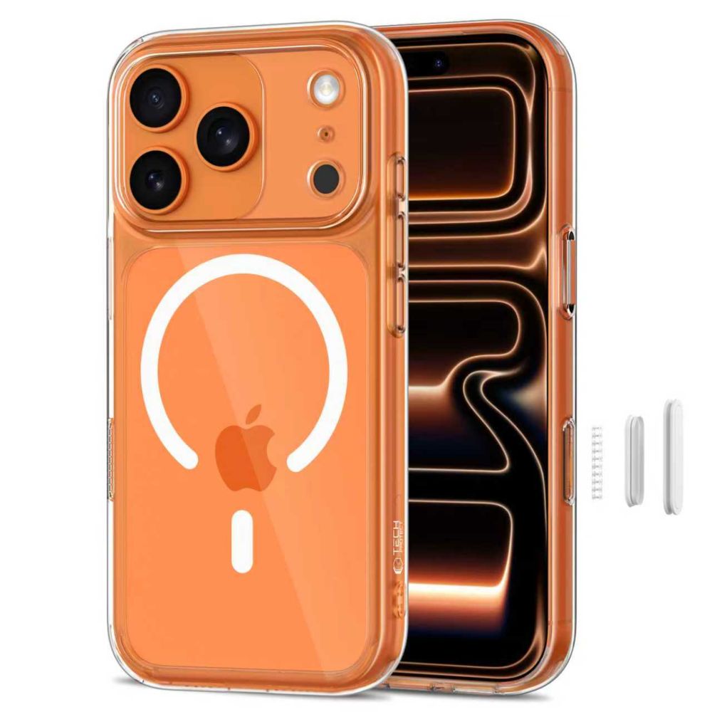 Tech-Protect Tech-Protect iPhone 17 Pro Skal MagSafe MagPeak Transparent