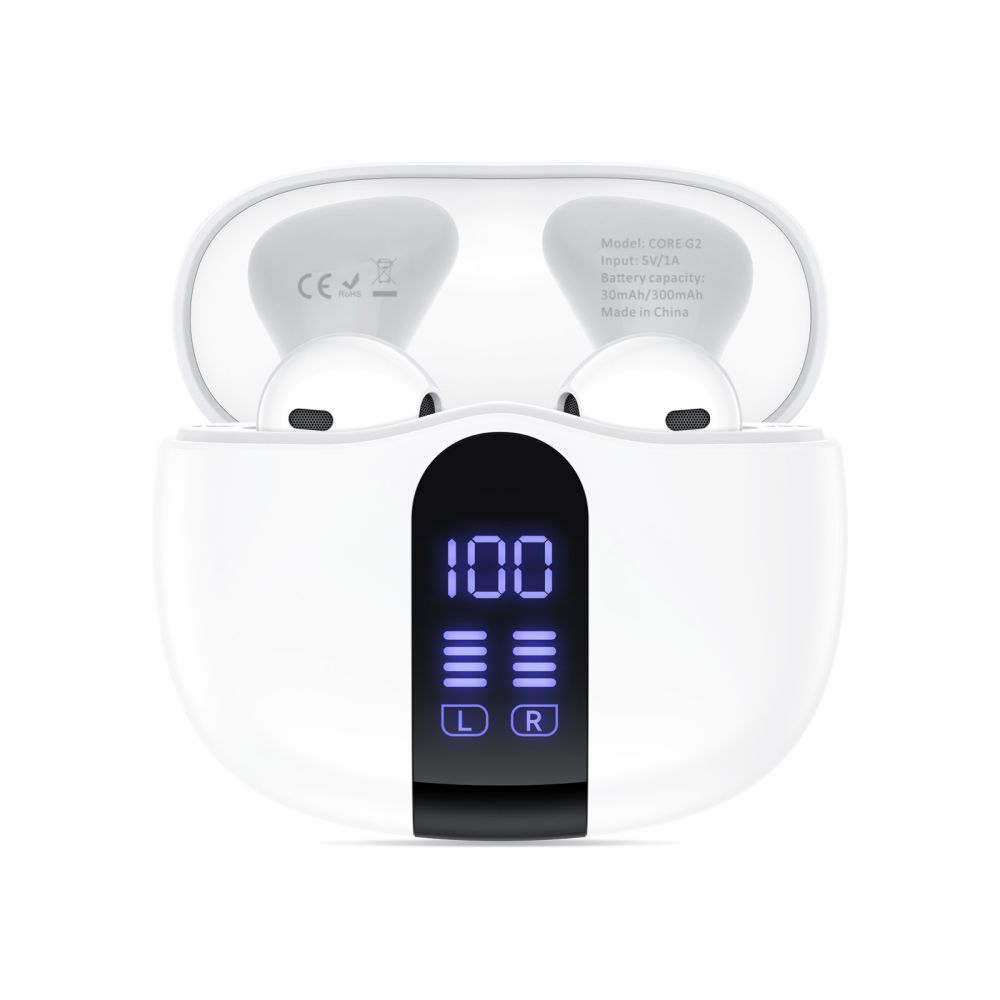 Tech-Protect Tech-Protect Hörlurar In-Ear UltraBoost TWS Vit