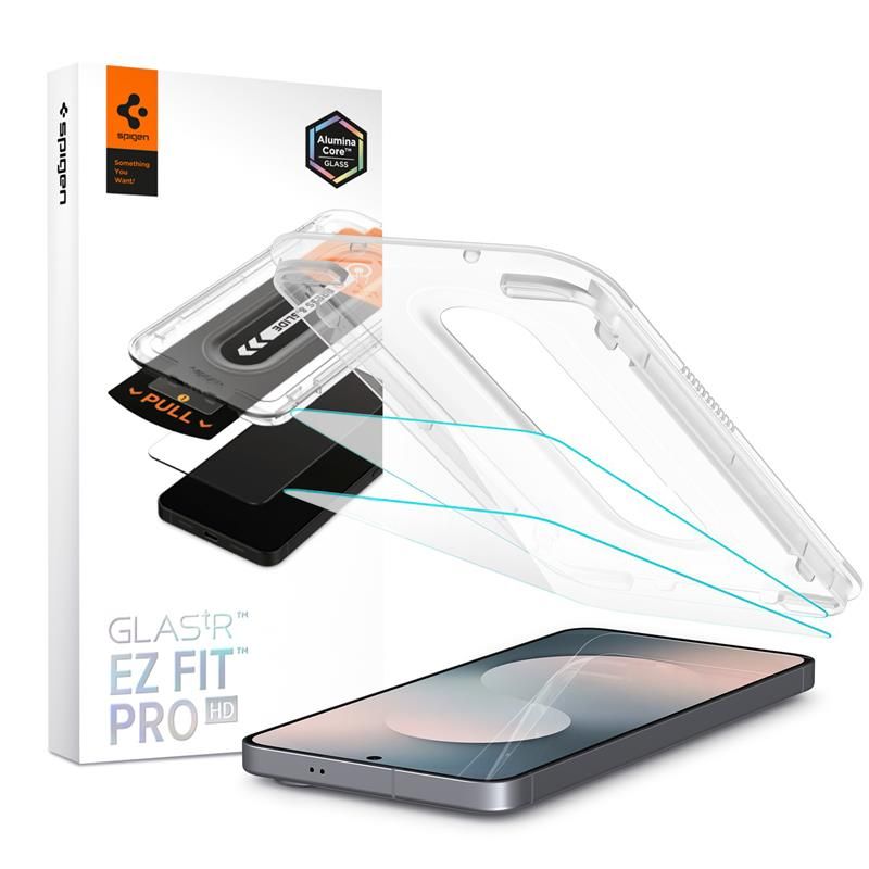 Spigen Spigen Samsung Galaxy S25 FE 2-PACK Skärmskydd GLAS.tR 