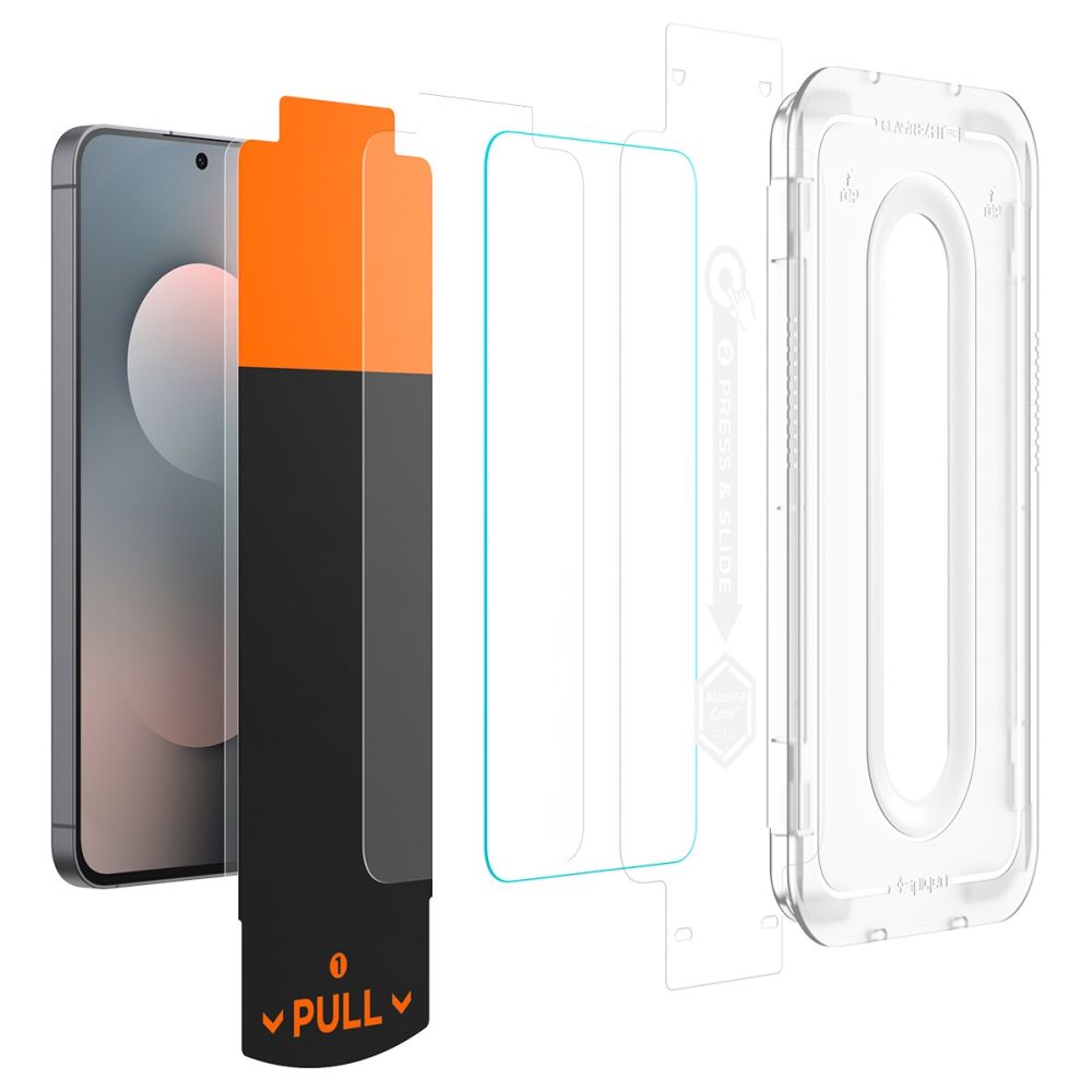 Spigen Spigen Samsung Galaxy S25 FE 2-PACK Skärmskydd GLAS.tR 