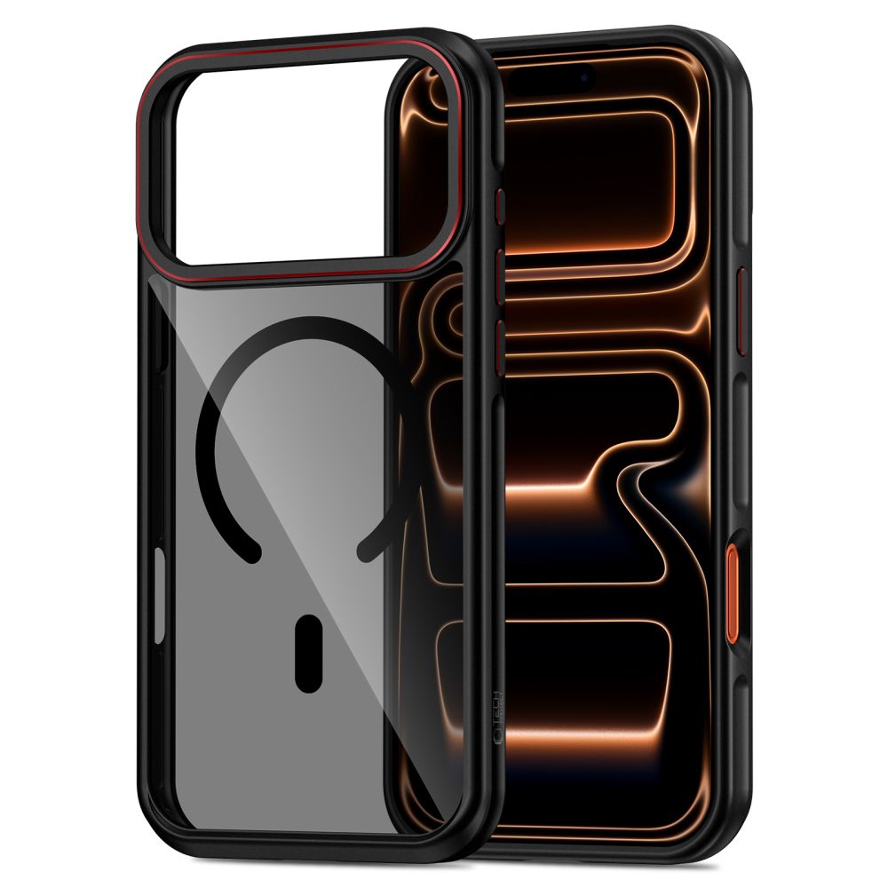 Tech-Protect Tech-Protect iPhone 17 Pro Skal MagSafe MagHybrid Svart/Röd