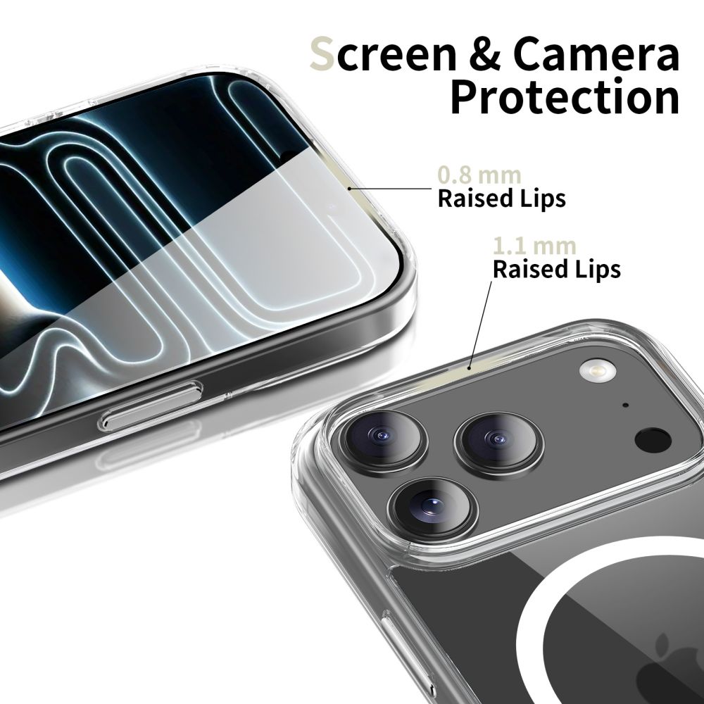 Tech-Protect Tech-Protect iPhone 17 Pro Max Skal MagSafe FlexAir Hybrid Clear