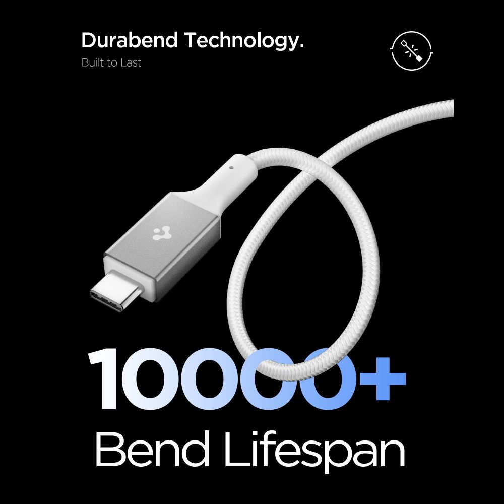 Spigen Spigen 1.5m 100W USB-C - USB-C Kabel Vit