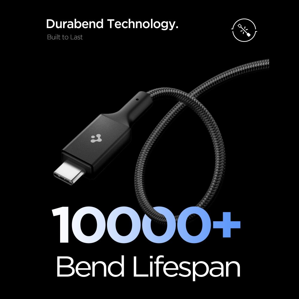 Spigen Spigen 1.5m 240W USB-C - USB-C Kabel Svart