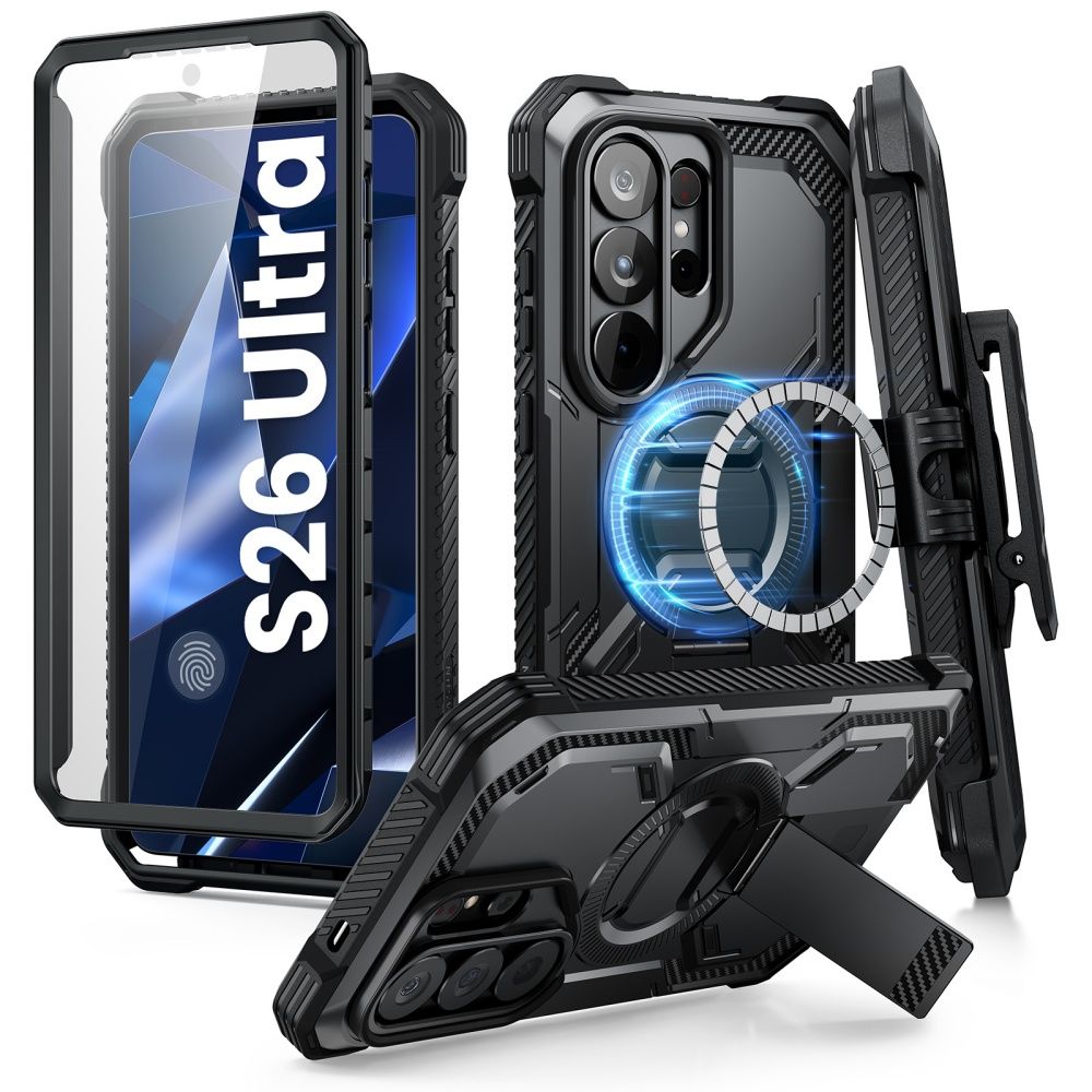 Supcase Supcase Galaxy S26 Ultra Skal MagSafe Iblsn ArmorBox Clip Svart