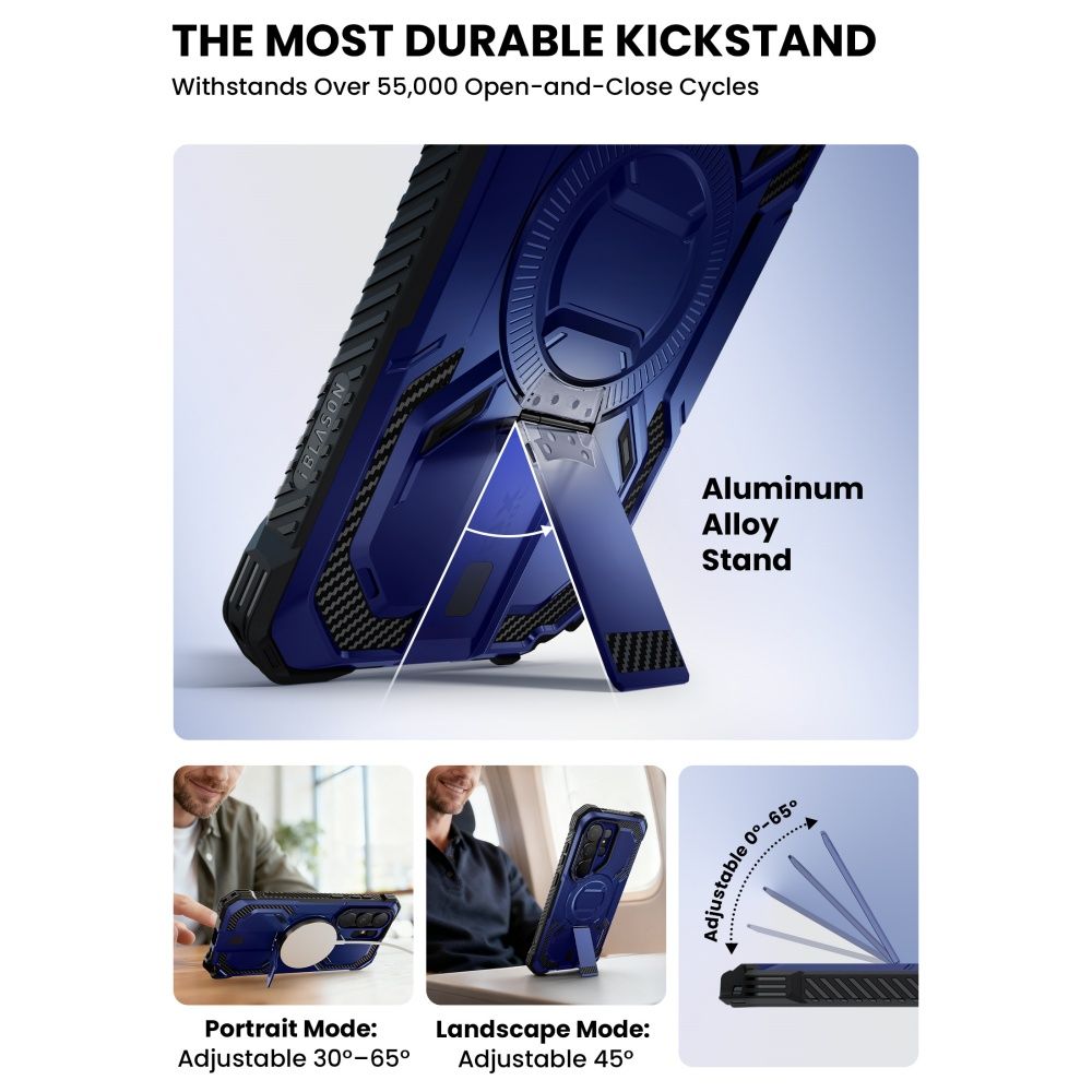 Supcase Supcase Galaxy S26 Ultra Skal MagSafe Iblsn ArmorBox Clip Cobalt