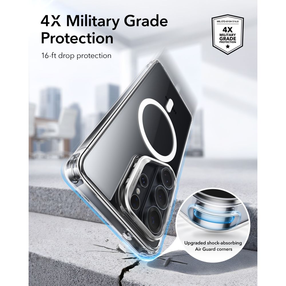 ESR ESR Galaxy S26 Ultra Skal MagSafe Classic Hybrid Kickstand Transparent