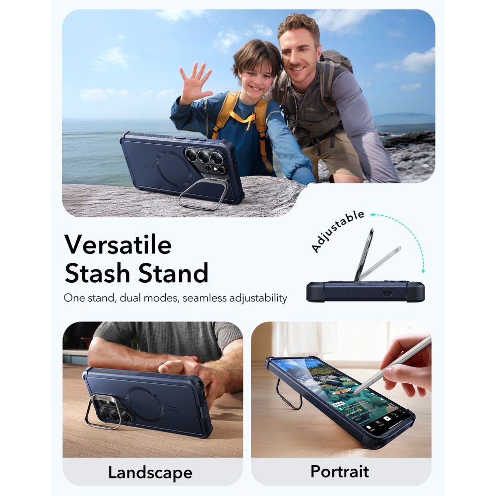 ESR ESR Samsung Galaxy S26 Ultra Skal MagSafe CyberTough Kickstand Svart