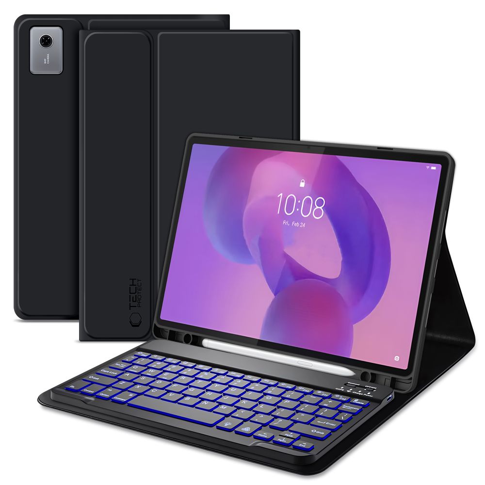 Tech-Protect Tech-Protect Lenovo Idea Tab Plus Fodral SC Tangentbord Svart