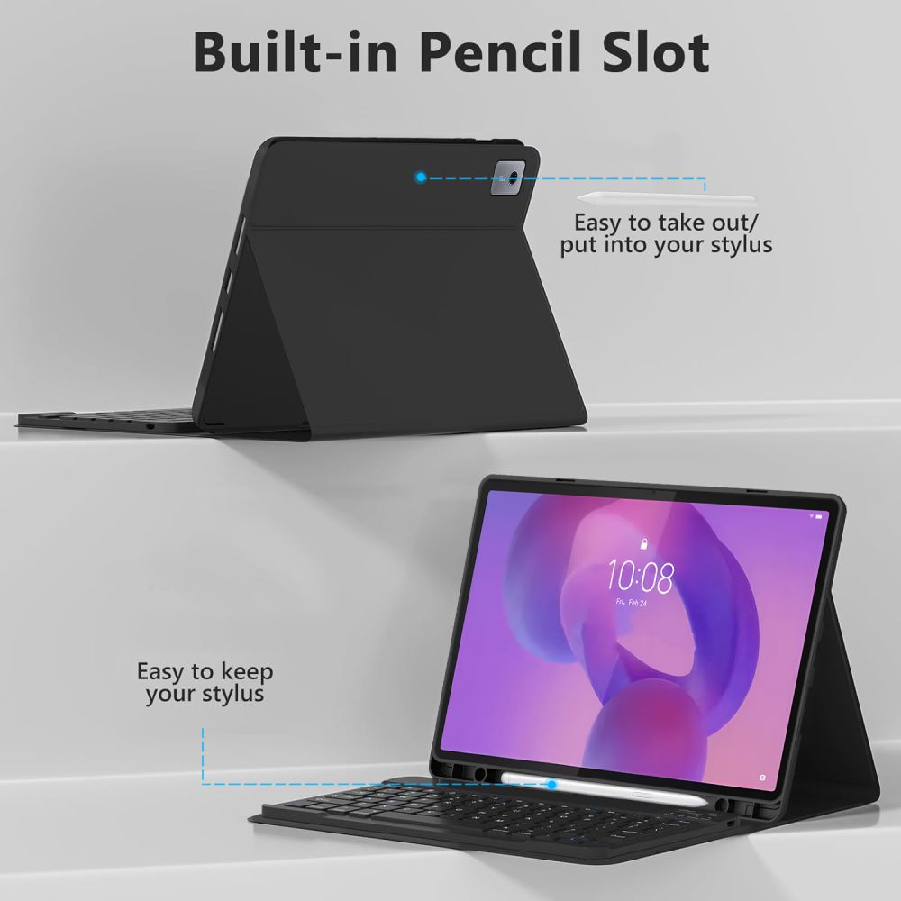 Tech-Protect Tech-Protect Lenovo Idea Tab Plus Fodral SC Tangentbord Svart