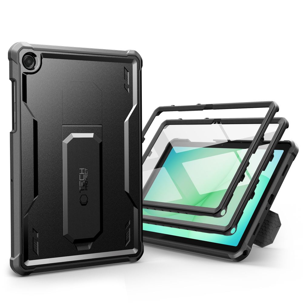 Tech-Protect Tech-Protect Galaxy Tab A11 Plus/A9 Plus 2-SET Skal Kevlar Pro Svart