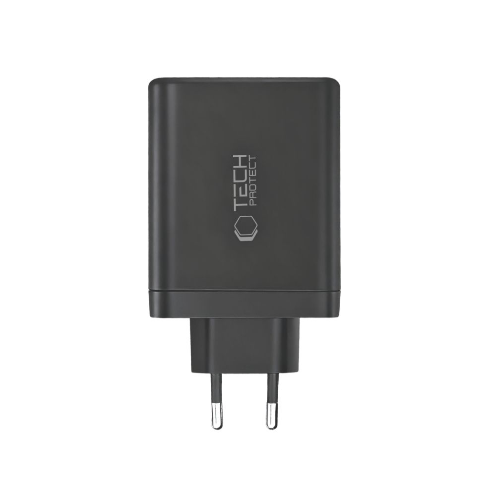 Tech-Protect Tech-Protect 120W Väggladdare PD QC3.0 USB-C/USB-A Svart