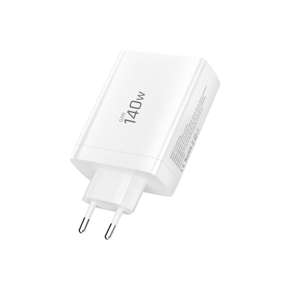 Tech-Protect Tech-Protect 140W Väggladdare PD QC3.0 USB-C/USB-A Vit