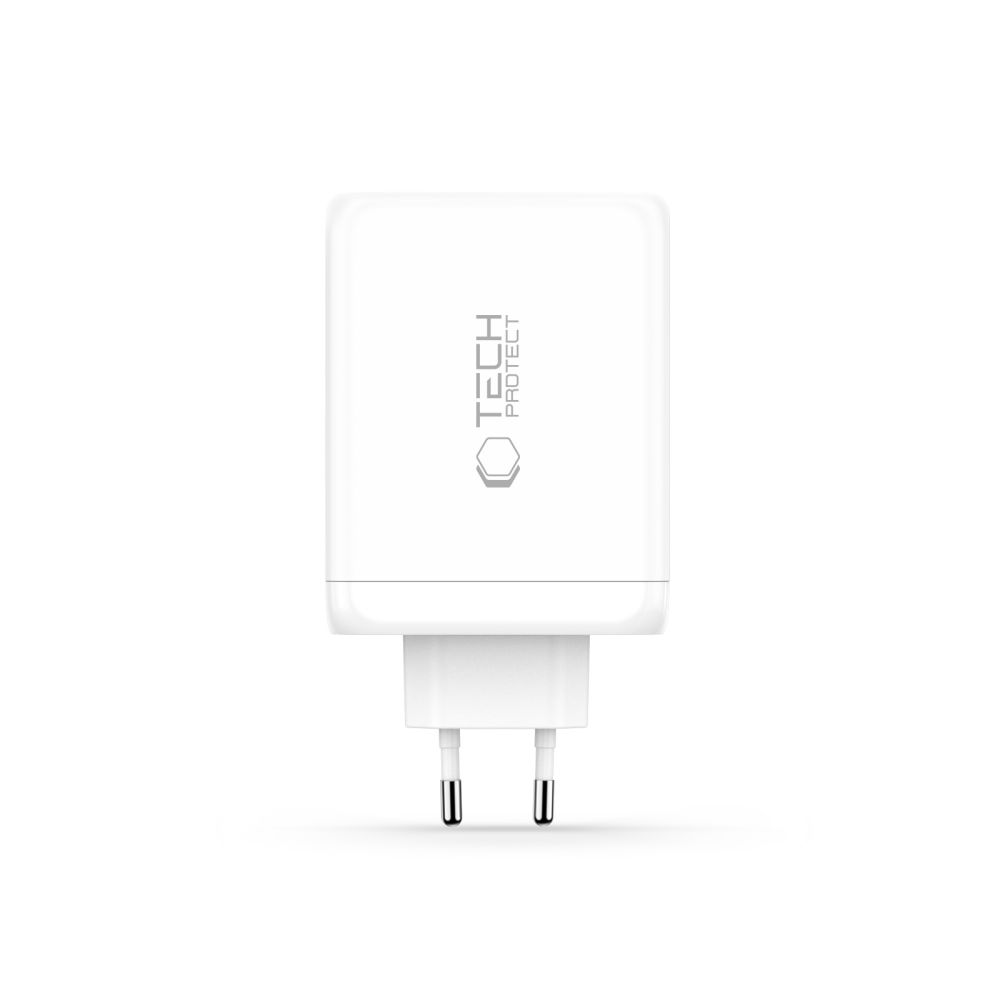Tech-Protect Tech-Protect 200W Väggladdare PD QC3.0 USB-C / USB-A Vit
