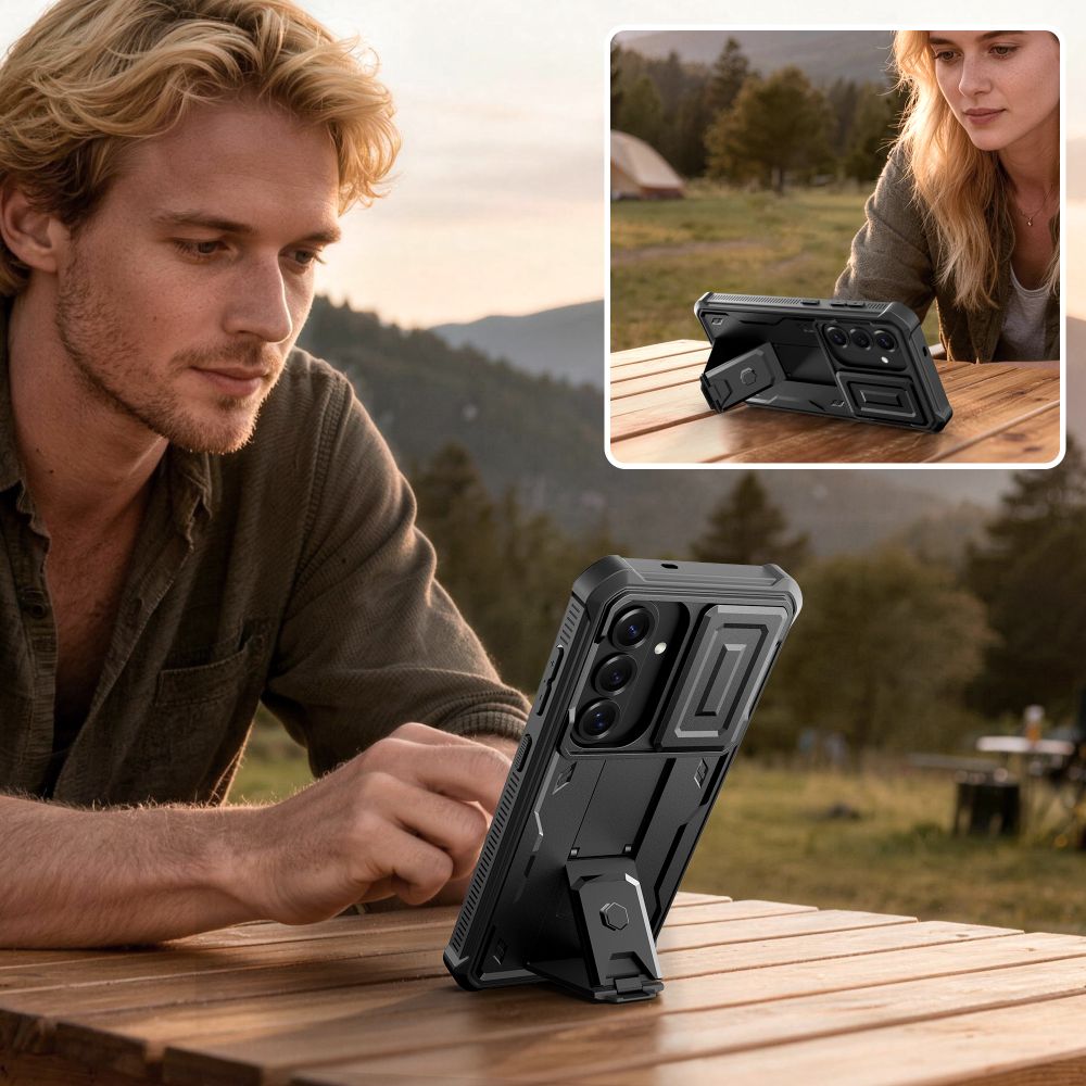 Tech-Protect Tech-Protect Samsung Galaxy S26 2-SET Skal Kevlar Cam+ Svart