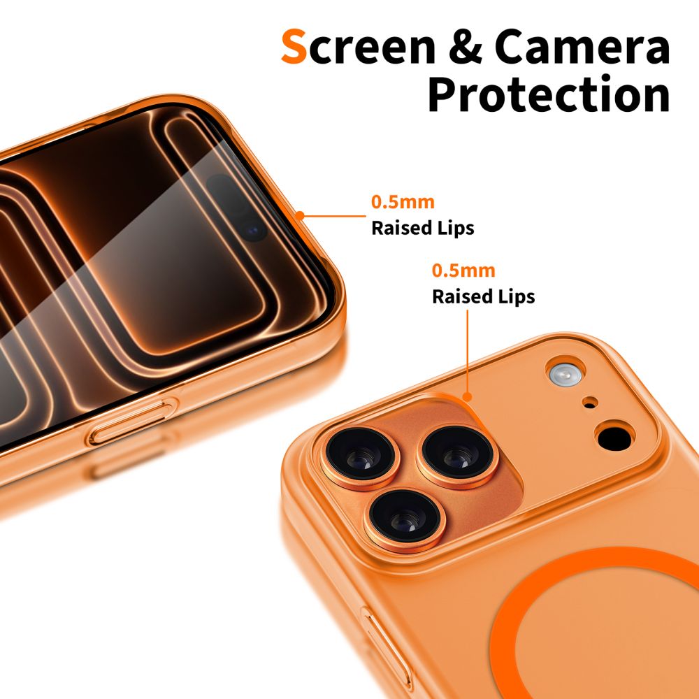 Tech-Protect Tech-Protect iPhone 17 Pro Skal MagSafe MagSlim Cosmic Orange