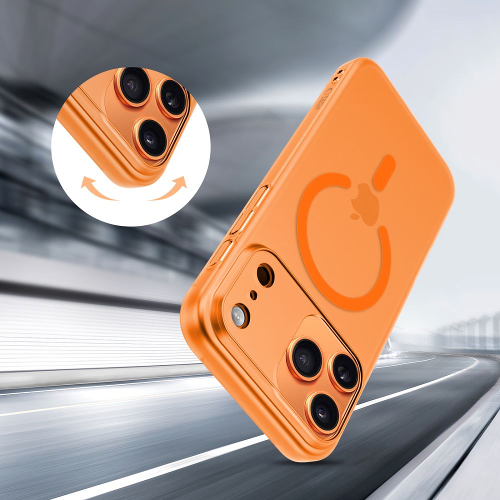 Tech-Protect Tech-Protect iPhone 17 Pro Skal MagSafe MagSlim Cosmic Orange